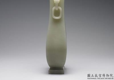 图片[3]-Jade vase with animal-shaped ring handles, Qing dynasty (1644-1911)-China Archive